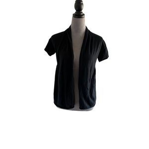 Xhilaration black short sleeved cardigan. Size S